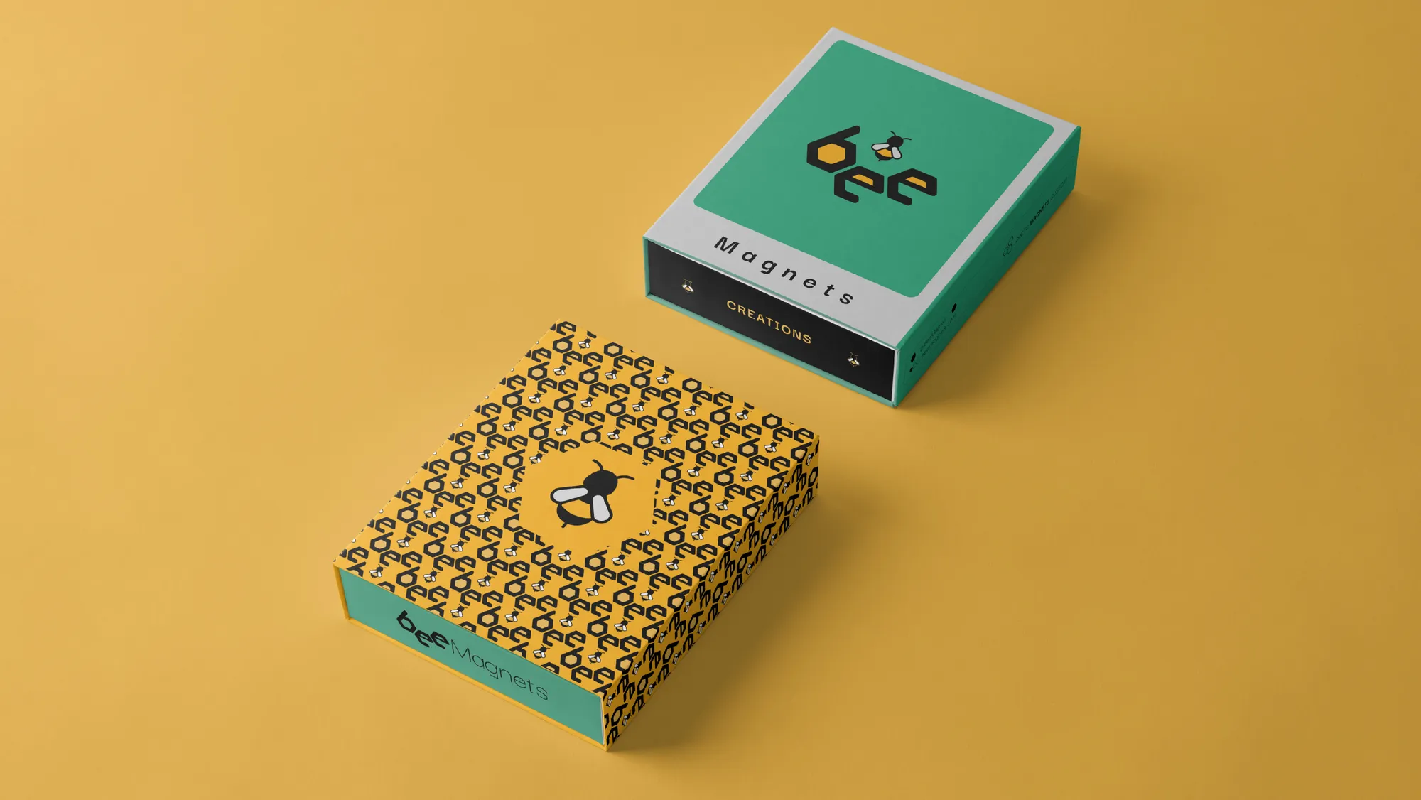 Bee magnets branding 10