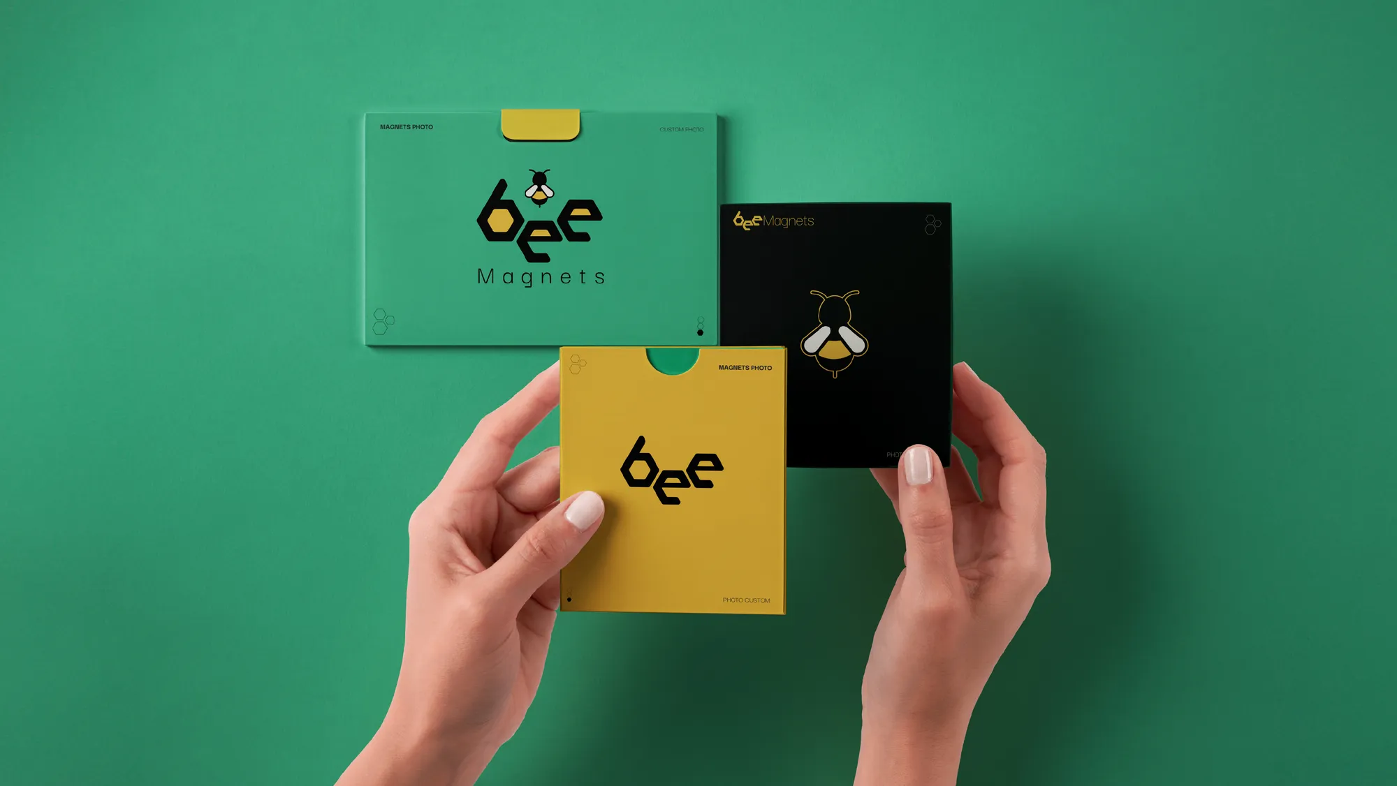 Bee magnets branding 11